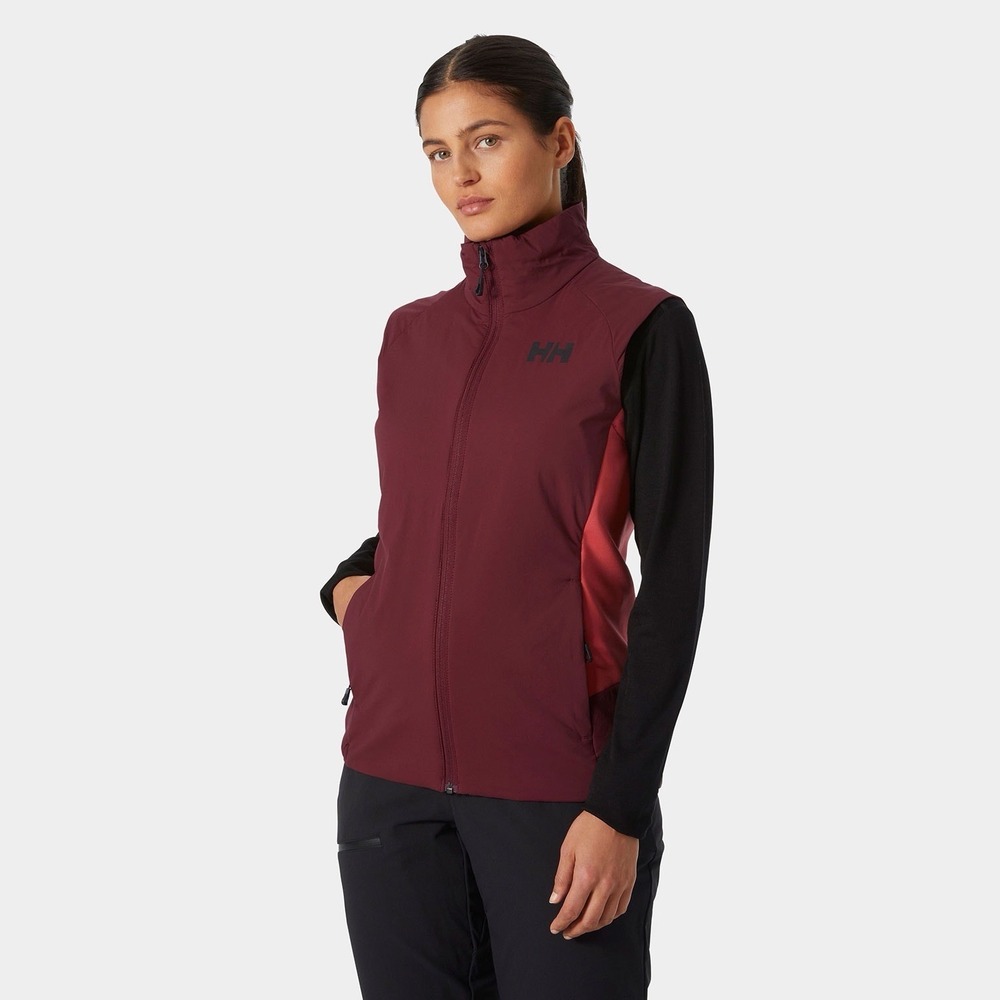 Helly Hansen Womens L Odin Lightweight Stretch Insulator Vest Outdoor Logo Hike